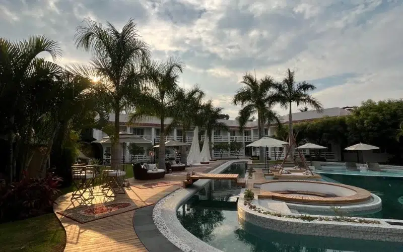 Espacio al aire libre en El Laurel, perfecto para bodas bajo el cielo de Morelos.